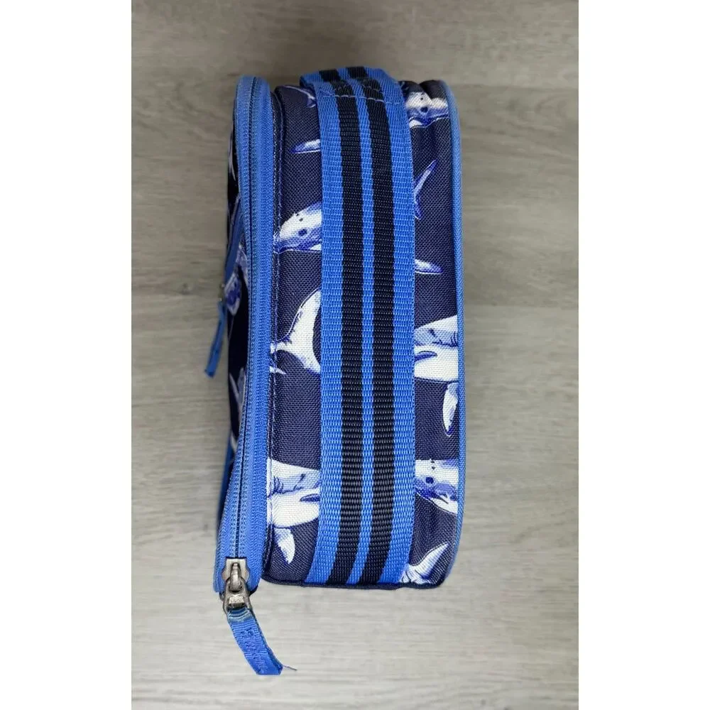 Pottery Barn Kids Mackenzie Blue Sharks Classic Lunch Box Insulated Blue